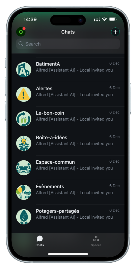 NeoHoods professional chat between residents and management
